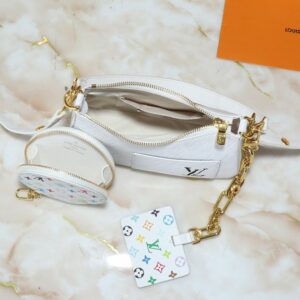 【AT3549】Louis Vuitton x 村上隆 マルチカラー マルチカラー印刷ハンドバッグ、ショルダーバッグ、ミニバッグ