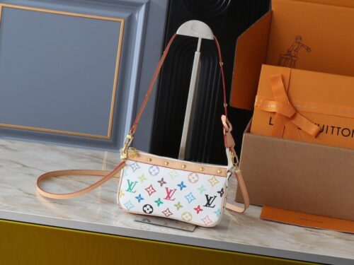 【AT3550】Louis Vuitton Murakami Monogram Multicolore Pochette
