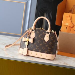 【AT3551】Louis Vuitton（LV）のモノグラムハンドバッグ、クラシックなモノグラム柄とレザーの切り替え、ファッショナブルで万能なショルダーバッグ/斜め掛けバッグ