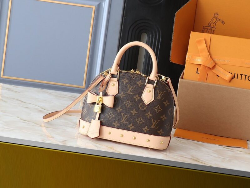 【AT3551】Louis Vuitton（LV）のモノグラムハンドバッグ、クラシックなモノグラム柄とレザーの切り替え、ファッショナブルで万能なショルダーバッグ/斜め掛けバッグ