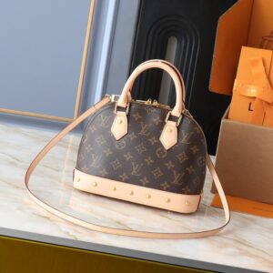 【AT3551】Louis Vuitton（LV）のモノグラムハンドバッグ、クラシックなモノグラム柄とレザーの切り替え、ファッショナブルで万能なショルダーバッグ/斜め掛けバッグ