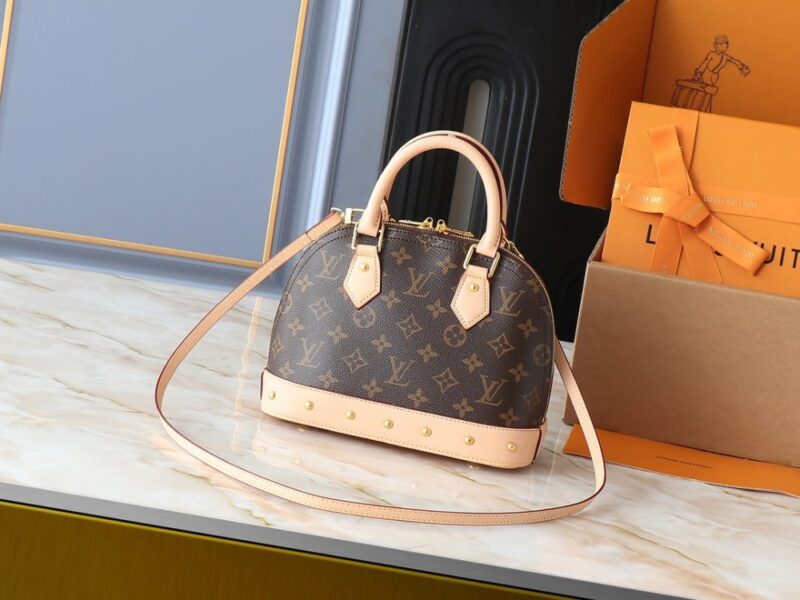 【AT3551】Louis Vuitton（LV）のモノグラムハンドバッグ、クラシックなモノグラム柄とレザーの切り替え、ファッショナブルで万能なショルダーバッグ/斜め掛けバッグ