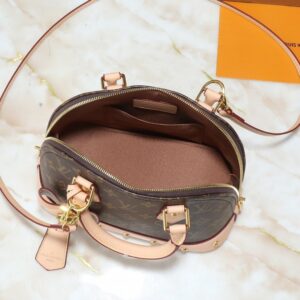 【AT3551】Louis Vuitton（LV）のモノグラムハンドバッグ、クラシックなモノグラム柄とレザーの切り替え、ファッショナブルで万能なショルダーバッグ/斜め掛けバッグ