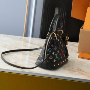 【AT3552】Louis Vuitton x 村上隆 のクラシックでカラフルな Monogram Alma BB ハンドバッグ