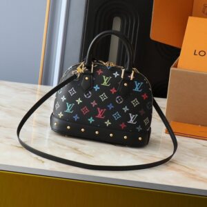 【AT3552】Louis Vuitton x 村上隆 のクラシックでカラフルな Monogram Alma BB ハンドバッグ