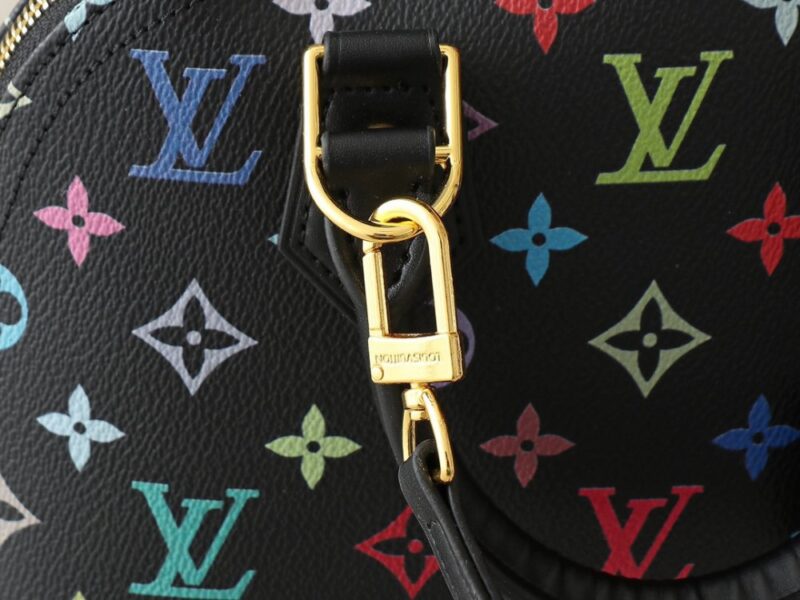 【AT3552】Louis Vuitton x 村上隆 のクラシックでカラフルな Monogram Alma BB ハンドバッグ