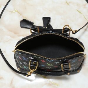 【AT3552】Louis Vuitton x 村上隆 のクラシックでカラフルな Monogram Alma BB ハンドバッグ