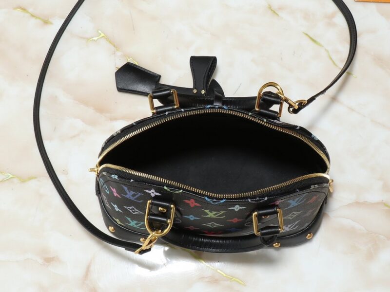 【AT3552】Louis Vuitton x 村上隆 のクラシックでカラフルな Monogram Alma BB ハンドバッグ