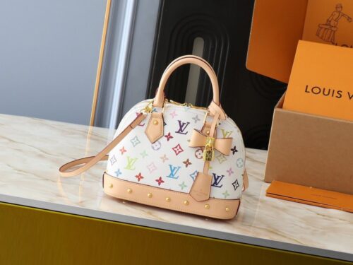 【AT3553】Louis Vuitton ルイ・ヴィトン × 村上隆 20周年記念モデル クラシック マルチカラー ハンドバッグ
