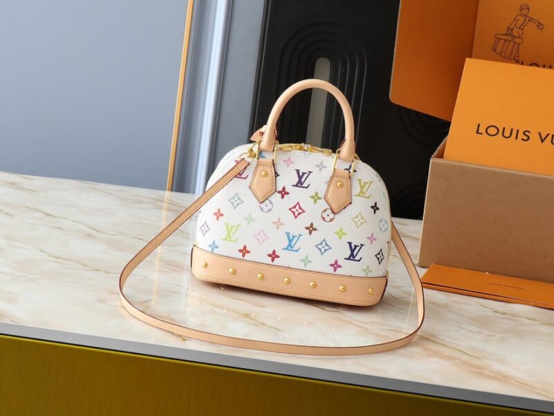 【AT3553】Louis Vuitton ルイ・ヴィトン × 村上隆 20周年記念モデル クラシック マルチカラー ハンドバッグ