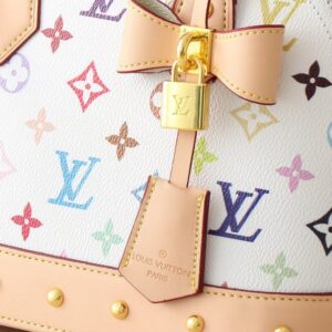 【AT3553】Louis Vuitton ルイ・ヴィトン × 村上隆 20周年記念モデル クラシック マルチカラー ハンドバッグ