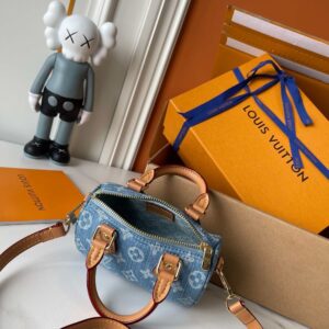 【AT3555】Louis Vuitton LV デニムミニクッションバッグ ハンドバッグ 斜めがけバッグ