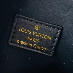 【AT3556】Louis Vuitton LVブラックモノグラムミニ枕バッグ、ファッショナブルなリボンショルダーバッグ、斜め掛け手提げバッグ