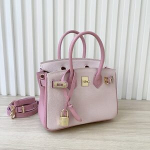 【AT3578】Hermes エルメスのミニケリーは、手提げ、一肩掛け、斜め掛けの女性用バッグです。ピンクとカラーブロックのデザインです。
