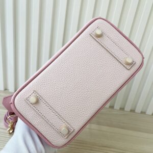【AT3578】Hermes エルメスのミニケリーは、手提げ、一肩掛け、斜め掛けの女性用バッグです。ピンクとカラーブロックのデザインです。