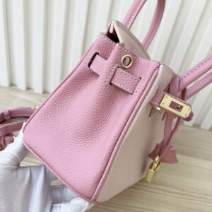【AT3578】Hermes エルメスのミニケリーは、手提げ、一肩掛け、斜め掛けの女性用バッグです。ピンクとカラーブロックのデザインです。