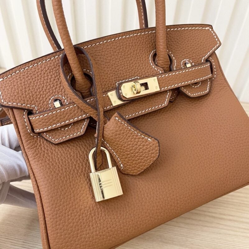 【AT3581】Hermes エルメスのクラシックなリザード柄牛革ケリーバッグ。ブラウンのハンドバッグ、ショルダーバッグ、斜め掛けバッグ。