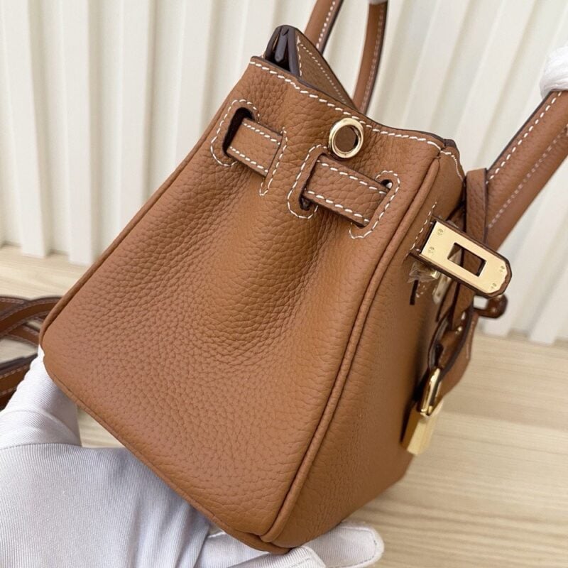 【AT3581】Hermes エルメスのクラシックなリザード柄牛革ケリーバッグ。ブラウンのハンドバッグ、ショルダーバッグ、斜め掛けバッグ。