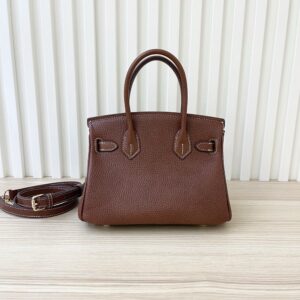 【AT3584】Hermes エルメスのボリードバッグ、クラシックスタイル｜ハイエンドな質感のブラウン色、手提げと斜め掛けができる女性用バッグ