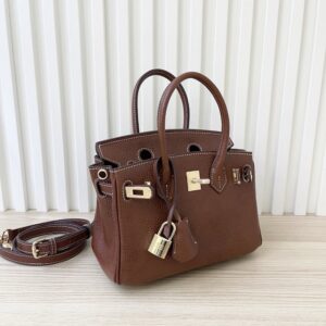 【AT3584】Hermes エルメスのボリードバッグ、クラシックスタイル｜ハイエンドな質感のブラウン色、手提げと斜め掛けができる女性用バッグ