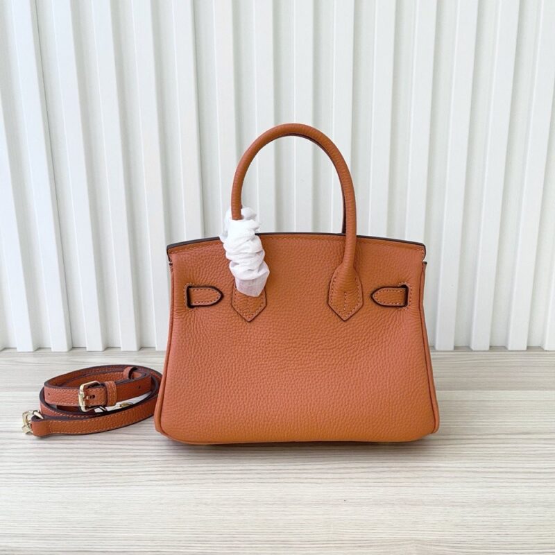 【AT3585】Hermes エルメスのクラシックなファッションレディースハンドバッグ、ハイエンドのオレンジ色。