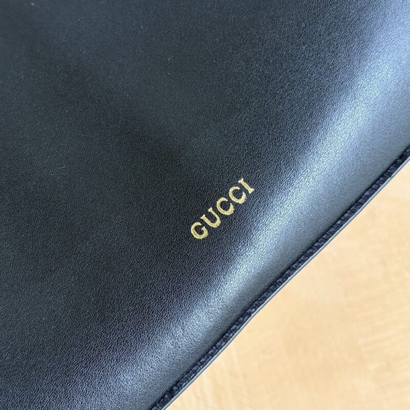【AT3586】Gucci クラシックなブラック大容量トートバッグ - シンプルでおしゃれ、使い勝手抜群、コレクションに値する！