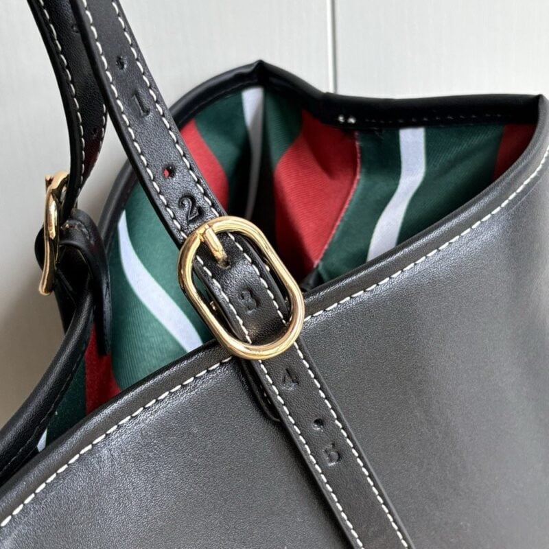 【AT3586】Gucci クラシックなブラック大容量トートバッグ - シンプルでおしゃれ、使い勝手抜群、コレクションに値する！