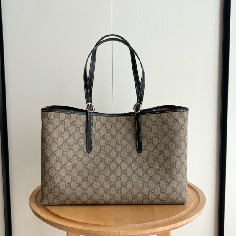 【AT3589】Gucci クラシックなダブルGキャンバストートバッグ - レトロで使いやすくてエレガントです。