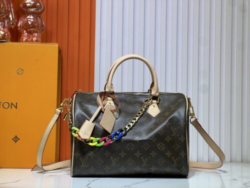 【AT3611】Louis Vuitton ルイ・ヴィトンのクラシックなモノグラムハンドバッグ🎨 レトロなトレンドデザイン✨
