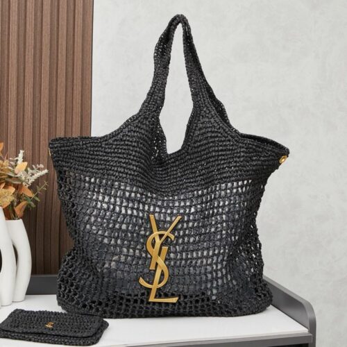 【AT3633】YSL サンローランの編み込みトートバッグ | 軽やかで通気性があり、夏のファッション