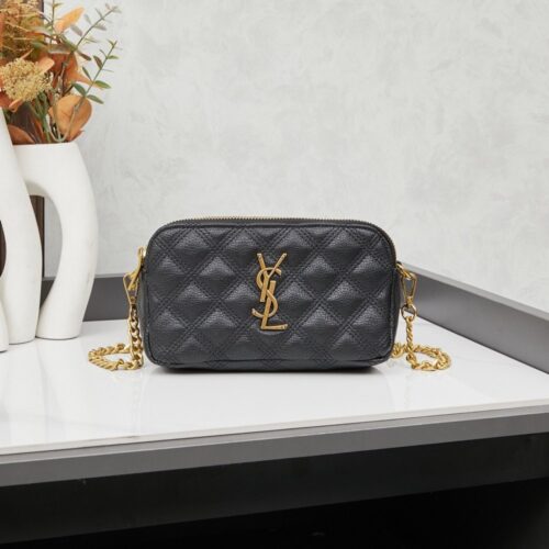 【AT3641】YSL Saint Laurentのクラシックなダイヤモンドステッチチェーンバッグ💎 ラグジュアリーな雰囲気、精巧でエレガント、旅行のマストアイテム！💎