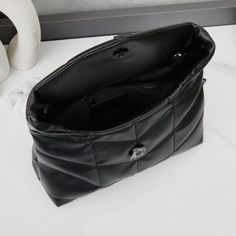 【AT3648】YSL サンローランのルループフィーパフィーマテラスショルダーバッグ | クラシックブラック全て黒金具仕様 🖤