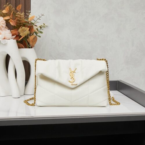 【AT3649】YSL Saint Laurent Loulou チェーンバッグ - プレミアムなヤギ革の贅沢なデザイン
