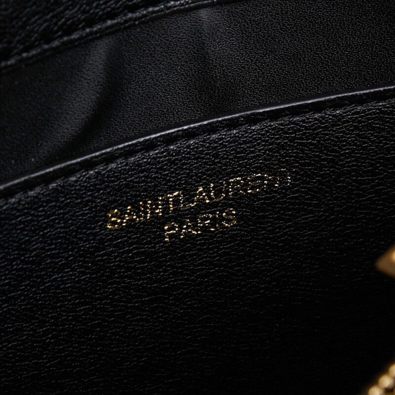【AT3651】YSL SAINT LAURENT ゴールドフリンジチェーンバッグ