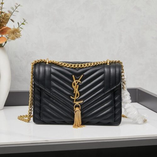 【AT3654】✨YSL SAINT LAURENT ファッションクラシックフリンジチェーンバッグ✨