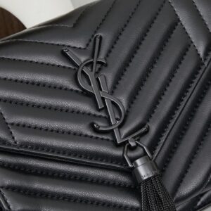 【AT3655】YSL サンローランパリのVickyブラックダイヤモンドチェーンバッグ✨