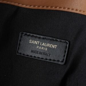 【AT3663】YSL SAINT LAURENTの豪華なステッチ入りストリングバッグ