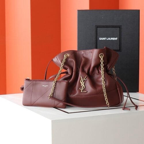 【AT3664】YSL サンローランのクラシックな高級な巾着バッグ - ハイエンドなデザイン感覚