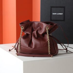 【AT3664】YSL サンローランのクラシックな高級な巾着バッグ - ハイエンドなデザイン感覚