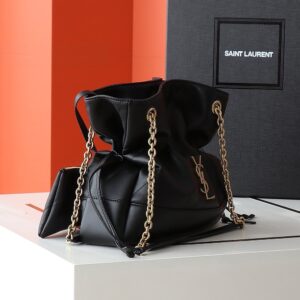 【AT3665】YSL サンローランの高級なステッチ入りのドローストリングバッグセット