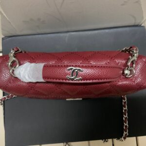 【AT3668】CHANELのクラシックなダイヤ柄のミニハンドバッグチェーン🎀