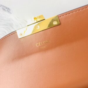 【AT3676】CELINE TRIOMPHE オールドフラワー柄ショルダーバッグ