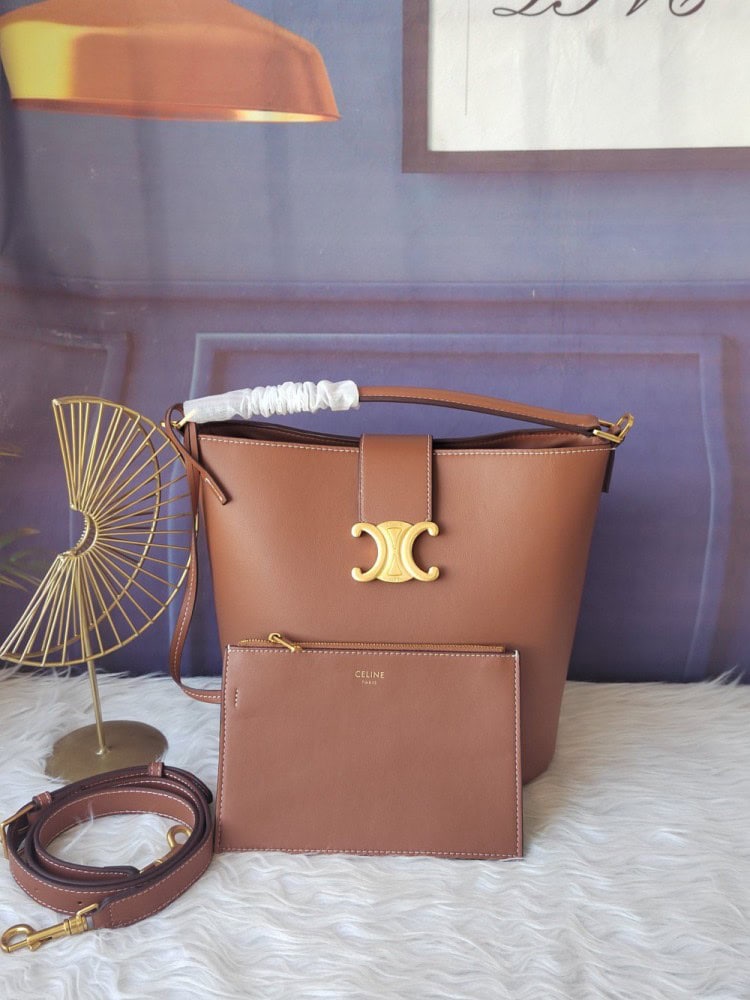 【AT3683】Celine Triomphe トートバッグ | クラシックブラウン | ハイクオリティカーフスキン✨