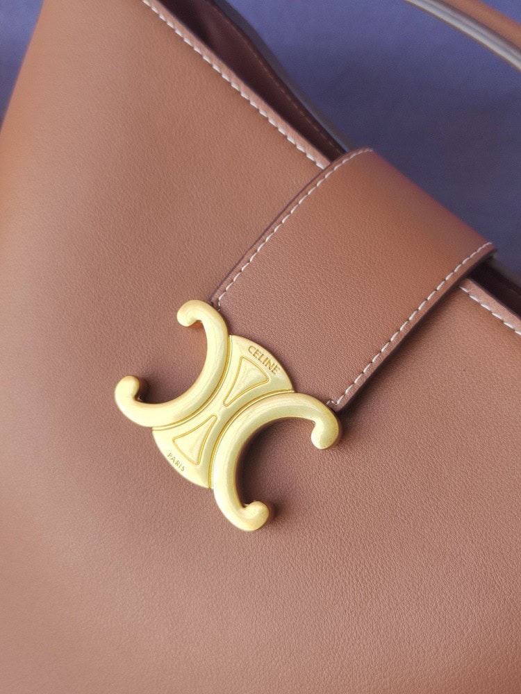 【AT3683】Celine Triomphe トートバッグ | クラシックブラウン | ハイクオリティカーフスキン✨