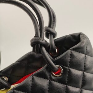 【AT3687】🖤 ChanelのクラシックなダブルCロゴとチェック柄のトートバッグ 🖤