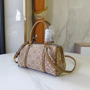 【AT3693】✨ Tory Burchのクラシックなフラワープリント ボストンバッグ ✨
