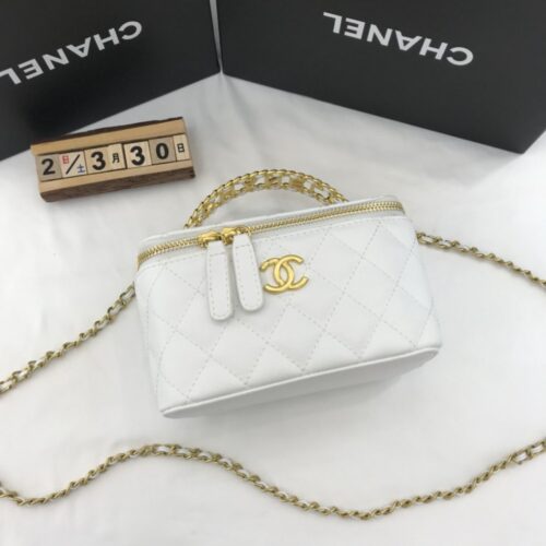 【AT3715】✨Chanel クラシックミニメイクアップバッグチェーンバッグ✨