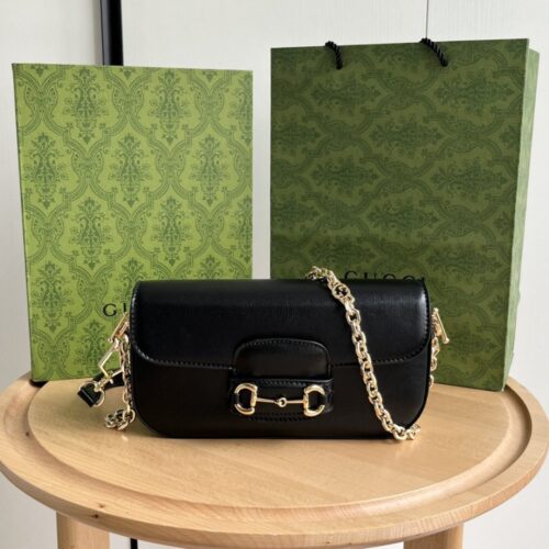 【AT3732】🖤 Gucci Horsebit 1955 ミニチェーンバッグ 🖤