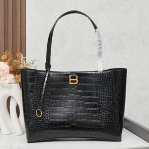 【AT3734】🖤 Balenciaga クラシッククロコダイルプリントトートバッグ 🖤
