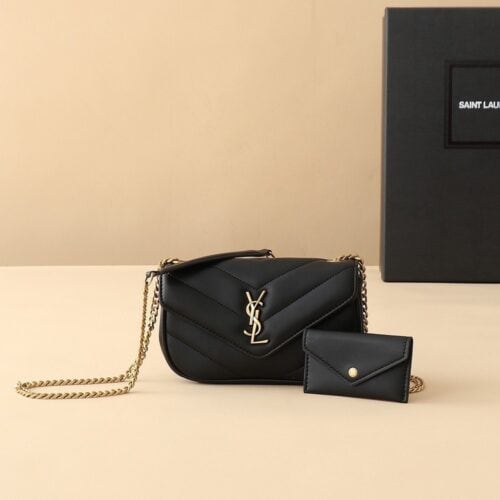 【AT3752】✨ YSL SAINT LAURENT 豪華なミニチェーンバッグ | クラシックなスタイルで優雅な魅力を演出 ✨